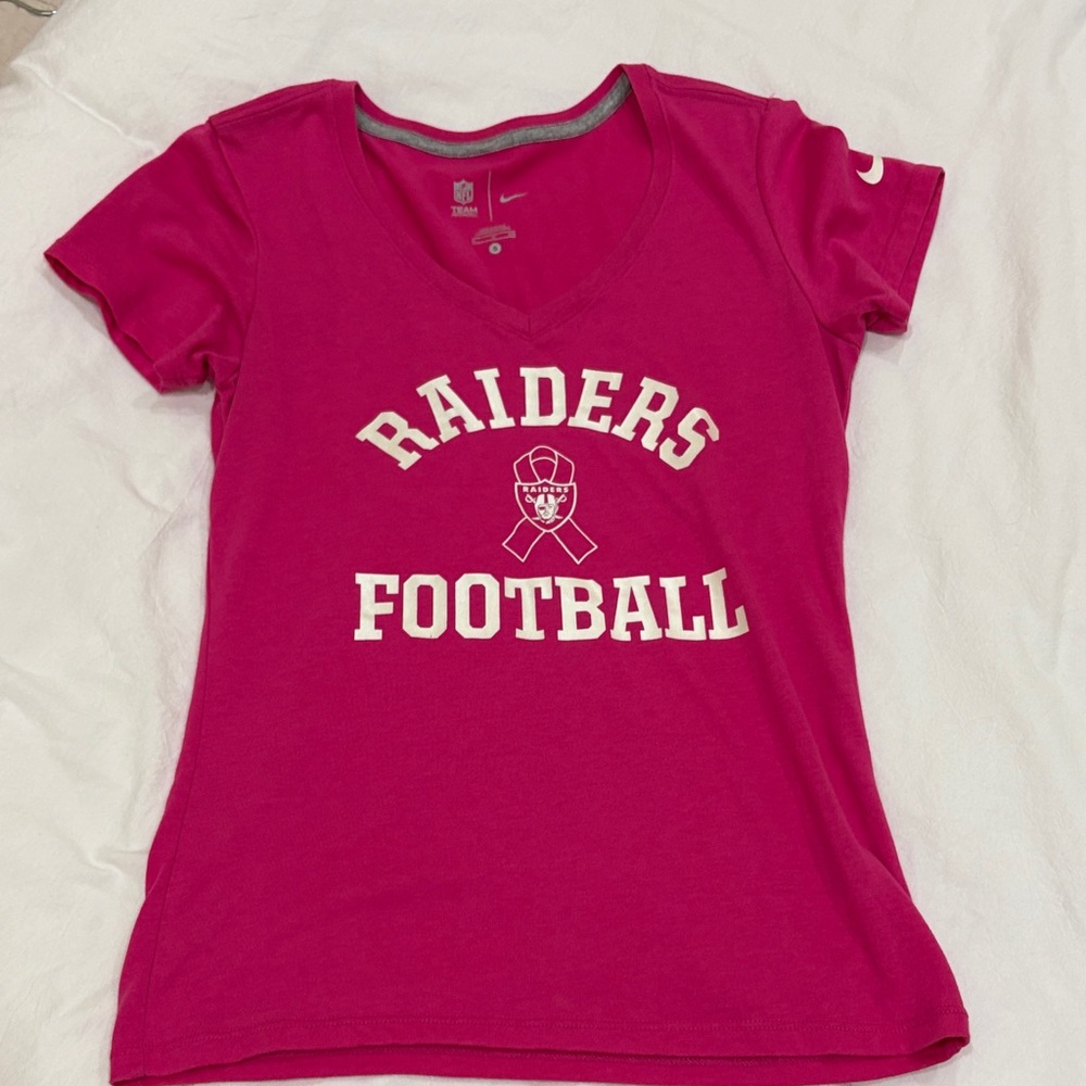 Nike Raiders Football pink T-Shirt size small
